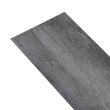 Listoni Pavimento in PVC 4,46 m 3 mm Autodesivi Grigio Lucido