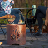 RedFire Braciere Artigianale da Giardino Kiruna Ruggine in Acciaio