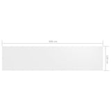 Paravento Balcone Bianco 120x500 cm in Tessuto Oxford