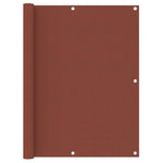 Paravento da Balcone Terracotta 120x600 cm Tessuto Oxford