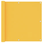 Paravento da Balcone Giallo 90x300 cm in Tessuto Oxford