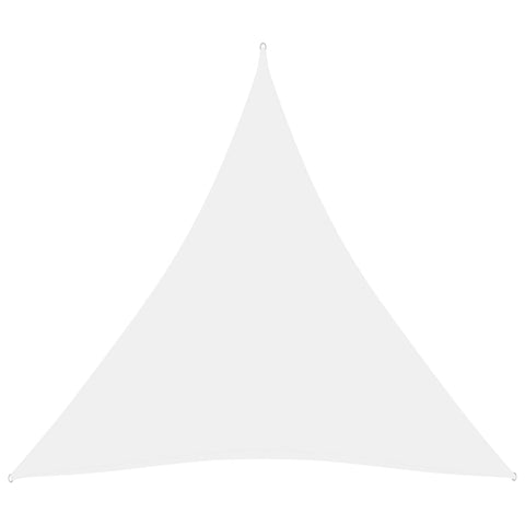 Parasole a Vela Oxford Triangolare 3,6x3,6x3,6 m Bianco