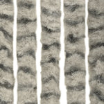 Zanzariera Grigio Chiaro e Grigio Scuro 100x220 cm Ciniglia