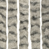 Zanzariera Grigio Chiaro e Grigio Scuro 100x220 cm Ciniglia