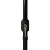 Ombrellone a 3 Livelli con Palo in Alluminio Nero 2,5x2,5 m