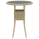 Set Divani da Giardino 5 pz in Polyrattan Beige