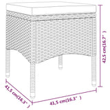 Set Divani da Giardino 5 pz in Polyrattan Beige