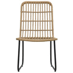 Set da Pranzo da Giardino 7 pz in Polyrattan e Vetro