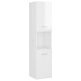 Set Mobili da Bagno Bianco Lucido in Truciolato