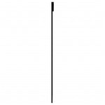 Porta Scorrevole in Vetro ESG e Alluminio 102x205 cm Nera