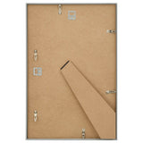 Cornici Foto Collage 5 pz per Muro o Tavolo Argento 70x90cm MDF