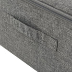 Scatole Portaoggetti 2 pz in Tessuto 70x40x18 cm Antracite