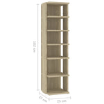 Scarpiere 2 pz Rovere sonoma 25x27x102 cm