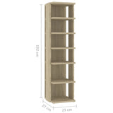 Scarpiere 2 pz Rovere sonoma 25x27x102 cm