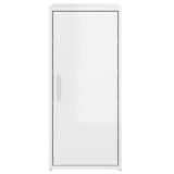 Scarpiera Bianco Lucido 32x35x70 cm in Truciolato