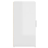 Scarpiera Bianco Lucido 32x35x70 cm in Truciolato