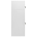 Armadietto per Sella Grigio Chiaro 53x53x140 cm in Acciaio