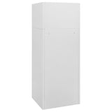 Armadietto per Sella Grigio Chiaro 53x53x140 cm in Acciaio