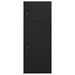Armadietto per Sella Nero 53x53x140 cm in Acciaio