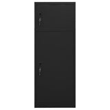 Armadietto per Sella Nero 53x53x140 cm in Acciaio