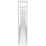 Cesto Gabbione a U con 5 Pali in Ferro 500x20x100 cm