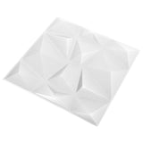 Pannelli Murali 3D 48 pz 50x50 cm Bianchi a Diamante 12 m