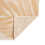 Tappeto da Esterni a Tessitura Piatta 160x230cm Motivo a Foglie