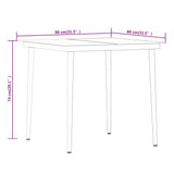 Set Mobili da Pranzo per Giardino 3 pz Nero