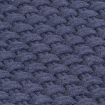 Tappeto Rettangolare Blu Marino 180x250 cm in Cotone