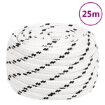 Corda Intrecciata per Barca Bianca 18 mm x 25 m Poliestere