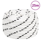 Corda Intrecciata per Barca Bianca 18 mm x 25 m Poliestere