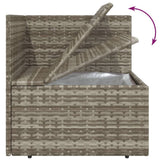 Set Divani da Giardino 8 pz con Cuscini in Polyrattan Grigio