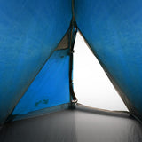 Tenda da Campeggio 2 Persone Blu 267x154x117 cm Taffetà 185T