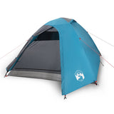 Tenda da Campeggio 2 Persone Blu 264x210x125 cm Taffetà 185T