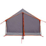 Tenda per 2 Persone Grigia Arancione 193x122x96cm Taffetà 185T