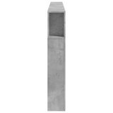 Testiera LED Grigio Cemento 220x18,5x103,5 cm Legno Multistrato