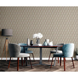 DUTCH WALLCOVERINGS Carta da Parati Geometric Oro e Verde